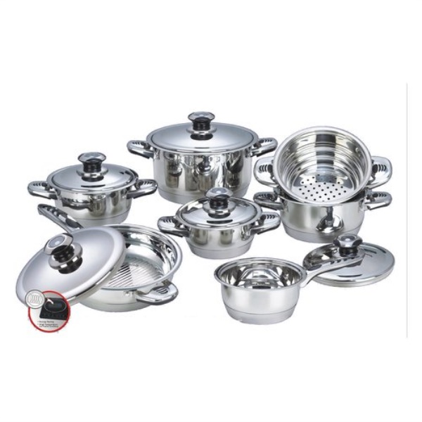 Batteria pentole 3C Casa BA000168 BLUMENTHAL Cromo lucido