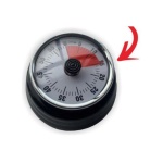 Lit Gas - Timer cucina Lit Gas TIMERDELUXE Magnetico 60 minuti Nero