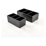 3C Casa - Porta bustine 3C Casa 5522 Set 2 pz  Nero