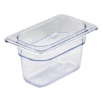 Cambro - Bacinella alimenti 1/9 Cambro 94CW135 GASTRONORM Trasparente Trasparen