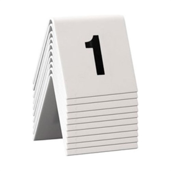 Segnaposto Vermes TN 1 10 WT SECURIT Set 10 Numeri da 1 a 10 Bianco