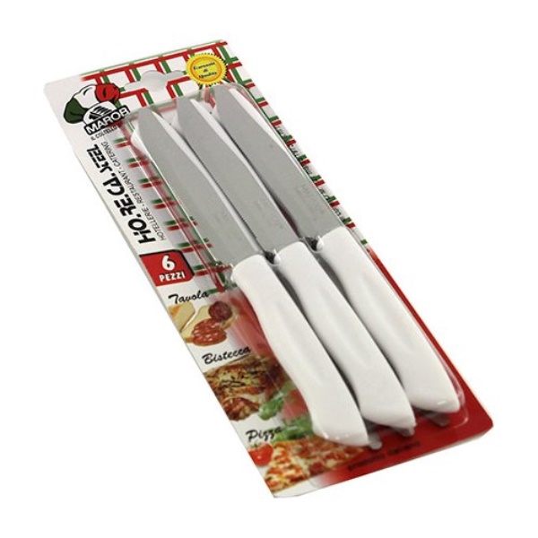Set coltelli bistecca Marietti 1860 28HB06B HO.RE.CA lama dentata 11,5