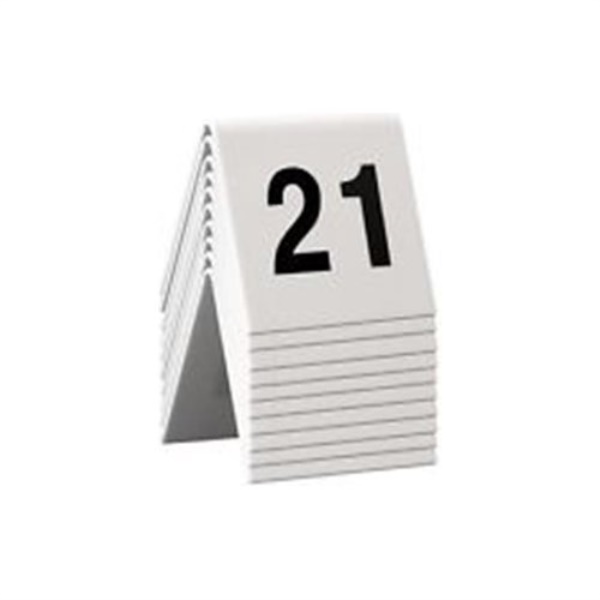 Segnaposto Vermes TN 21 30 WT SECURIT Set 10 Numeri da 21 a 30 Bianco