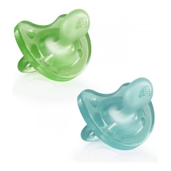 Gommotto Chicco 7308661 PHYSIOFORMA Bimbo Dual Soft Verde e Azzurro
