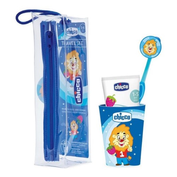 Set igiene orale bimbi Chicco 120990 Tigre Blu