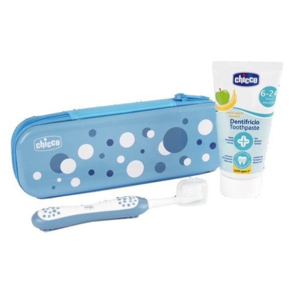 Set igiene orale bimbi Chicco 120980 Azzurro