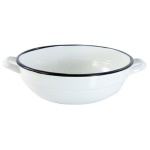 Kaufgut - Tegame Kaufgut 012259 Teg.2/M Smalto Cm.24 Bianco/Blu