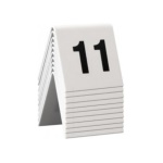 Segnaposto Vermes TN 11 20 WT SECURIT Set 10 Numeri da 11 a 20 Bianco
