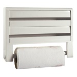 Porta rotolo Cosmoplast 909 triplo con carta Bianco