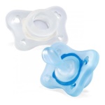 CHICCO - Gommotto Chicco 7308861 PHYSIOFORMA 2 pz Bimbo Dual Soft 2-6m Traspare
