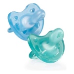 CHICCO - Gommotto Chicco 7308761 PHYSIOFORMA 2 pz Bimbo Dual Soft 6-16m Verde e