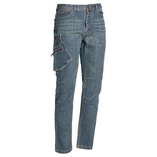 Pantaloni lavoro Issaline 8025BP 040 M STRETCH LINE Pockets Blu