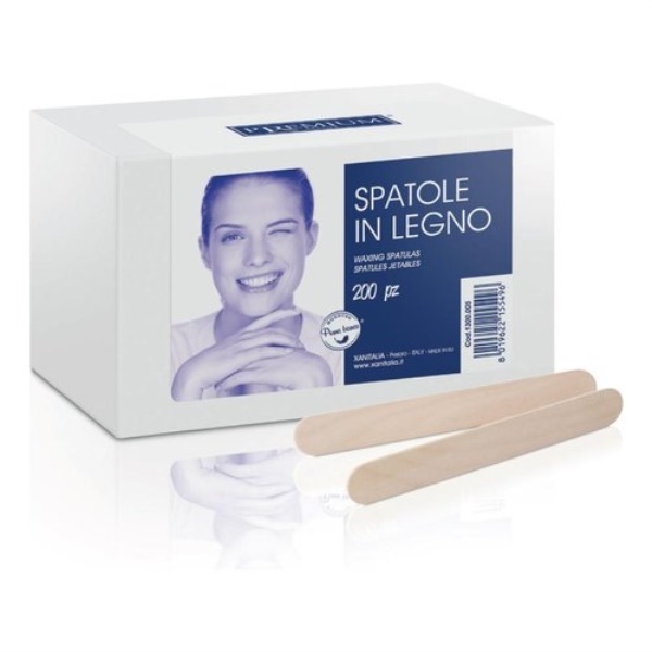Spatole stendicera in legno 200pz Xanitalia