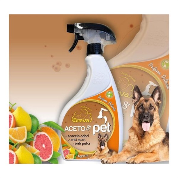Disinfettante spray Breva Aceto 8° cucce cani agrumi
