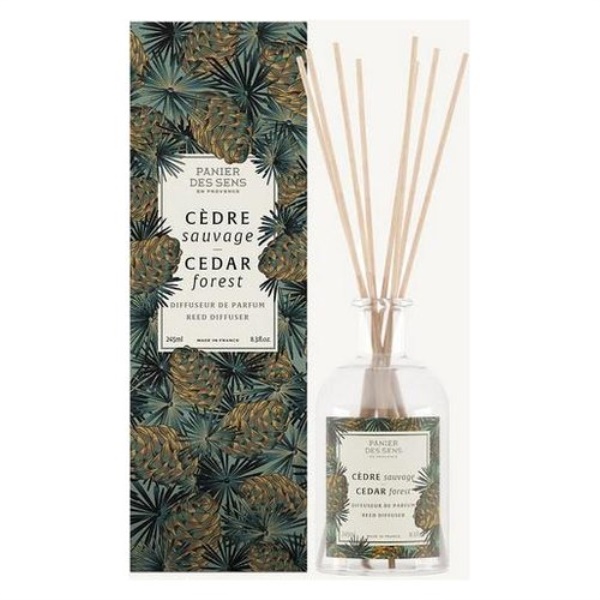 Deodoranti per Ambienti e Candele Panier des Sens Cedro selvatico diff