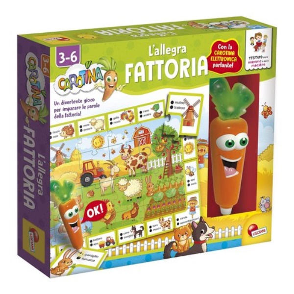 Gioco educativo Lisciani 92642 CAROTINA L'allegra Fattoria