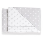 Italbaby - Lenzuola culla Italbaby 020.1288.04 Pois grey Pois grey
