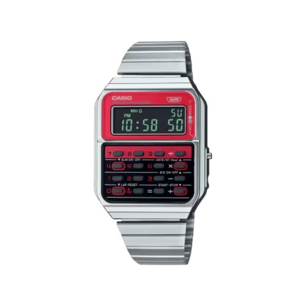 Orologio Casio CA 500WE 4BEF VINTAGE Red e Silver