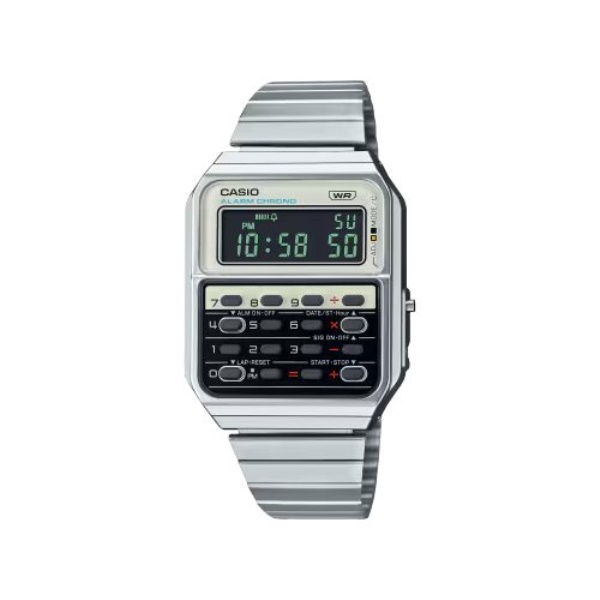 Orologio Casio CA 500WE 7BEF VINTAGE Silver e White