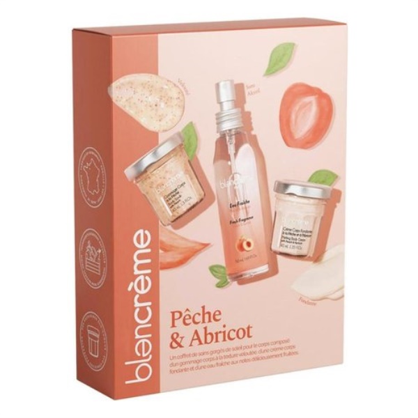 Set bagno Blancreme Paris Acqua profumata pesca e albicocca
