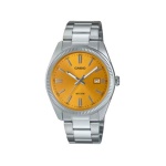 CASIO - Orologio Casio MTP 1302PD 9AVEF TIMELESS Arancione e Silver