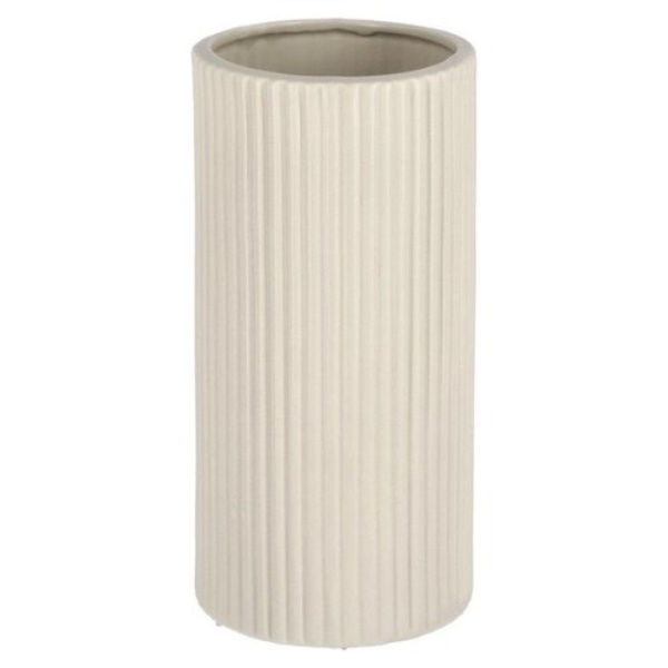 Vaso Yes Everyday 0503266 VIVY Cilindro striato Avorio