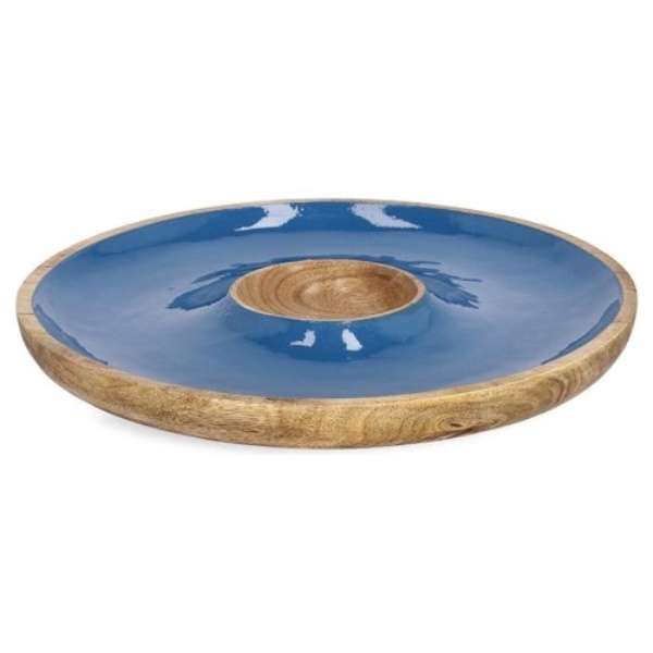 Antipastiera Yes Everyday 0550924 KNOSSOS Blu e Legno