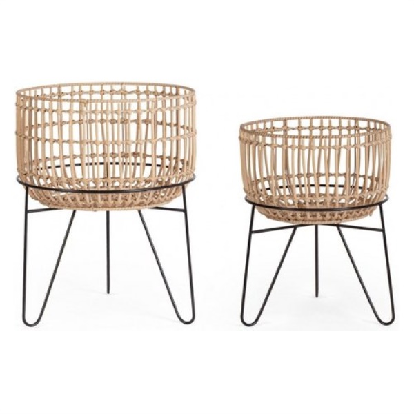 Set porta vasi piante Yes Everyday 0141451 YULIAN Natural
