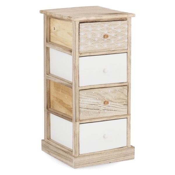 Cassettiera Yes Everyday 0210678 FINNLEY Legno e Bianco
