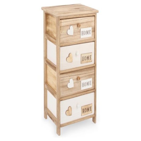 Cassettiera Yes Everyday 0210687 EMOTIONS Legno e Bianco