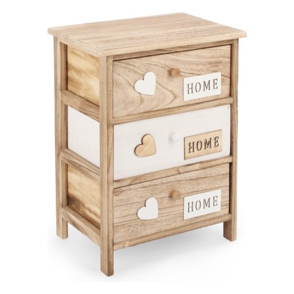 Cassettiera Yes Everyday 0210683 EMOTIONS Legno e Bianco