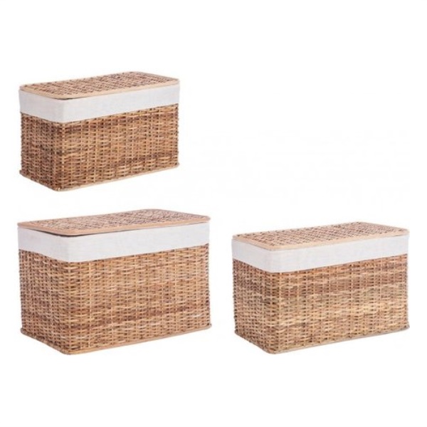 Set ceste Yes Everyday 0402415 HOMELY Con coperchio Natural