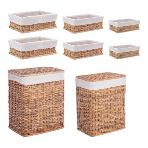 Set porta biancheria Yes Everyday 0402413 HOMELY con ceste Natural