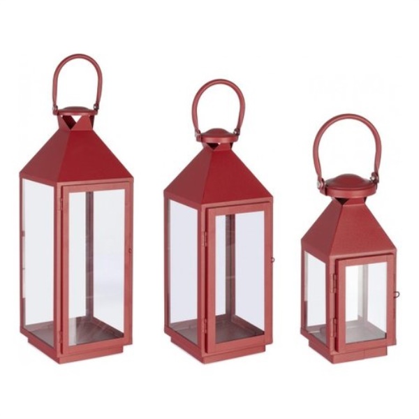 Set lanterne Yes Everyday 0141521 LUCINDA Rosso