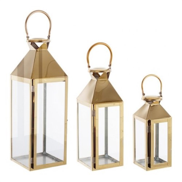 Set lanterne Yes Everyday 0141546 FLURRY Oro