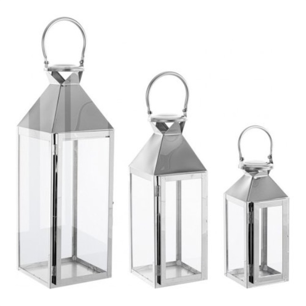 Set lanterne Yes Everyday 0141548 FLURRY Inox
