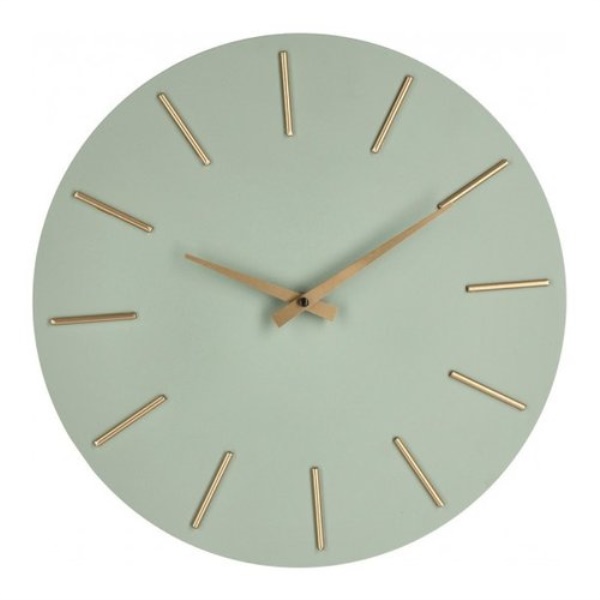 Orologio da parete Yes Everyday 0182389 TIMELINE Verde salvia