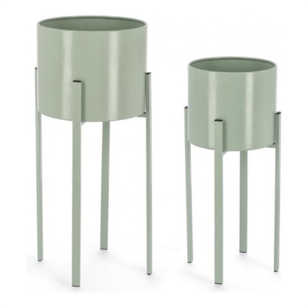 Set porta vasi piante Yes Everyday 0741486 ESTER Verde salvia