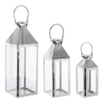 Yes Everyday - Set lanterne Yes Everyday 0141548 FLURRY Inox