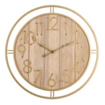 Orologio da parete Yes Everyday 0182378 TICKING Q404c Natural e Oro