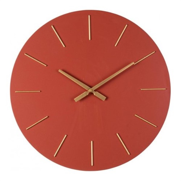 Orologio da parete Yes Everyday 0182442 TIMELINE Rosso mattone