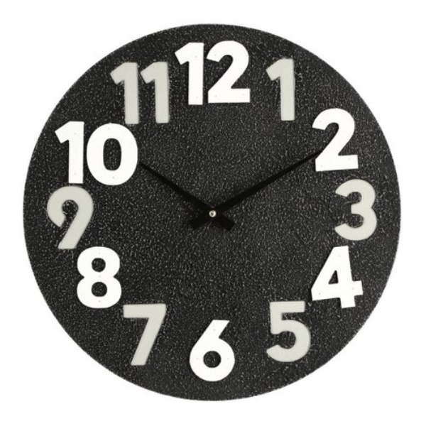 Orologio da parete Yes Everyday 0182408 TIMING Nero