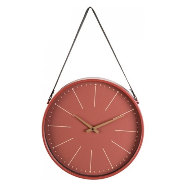 Orologio da parete Yes Everyday 0182439 TIMELY Rosso mattone