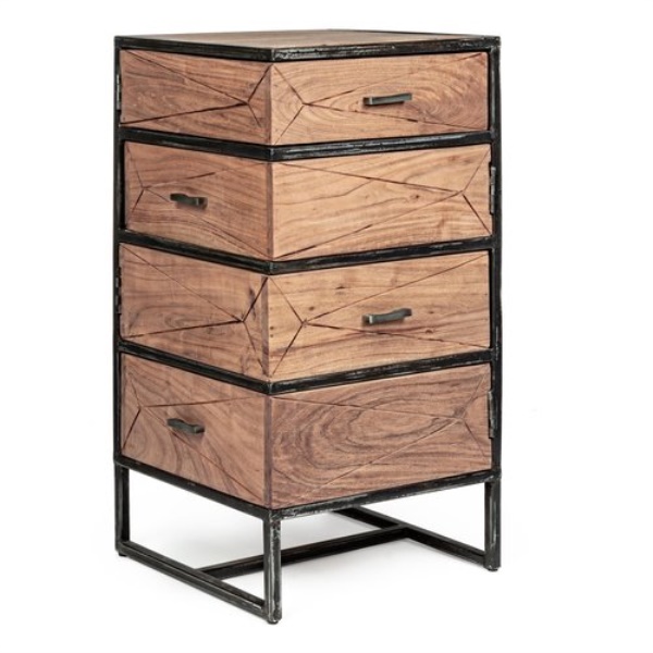 Cassettiera Bizzotto Homemotion 0746601 EGON Legno