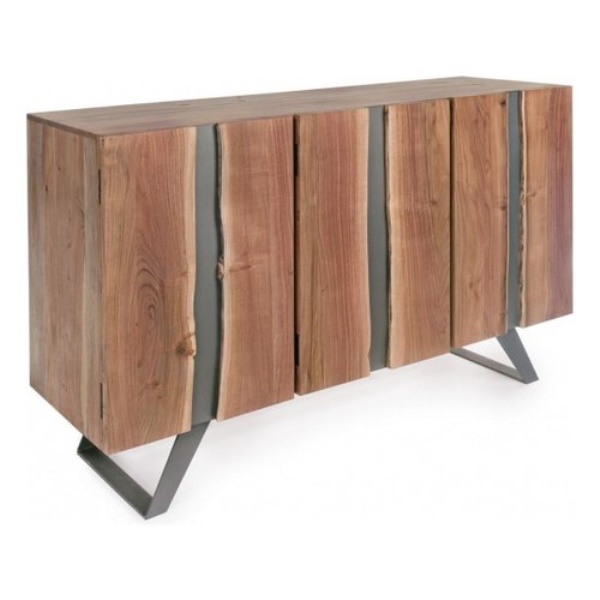 Madia Bizzotto Homemotion 0745488 ARON Legno e Grigio