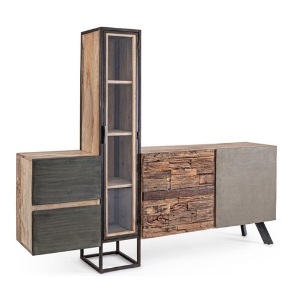 Madia Bizzotto Homemotion 0746736 MANCHESTER Legno e Grigio