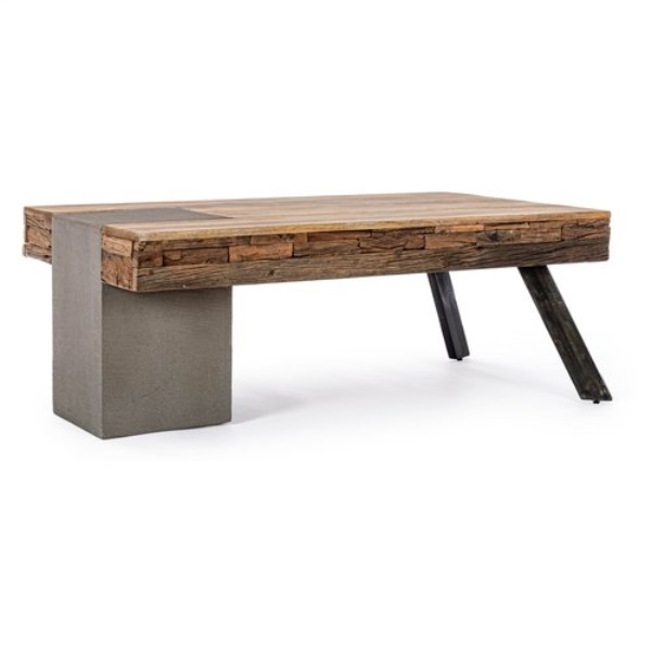 Tavolino Bizzotto Homemotion 0746737 MANCHESTER Legno e Grigio