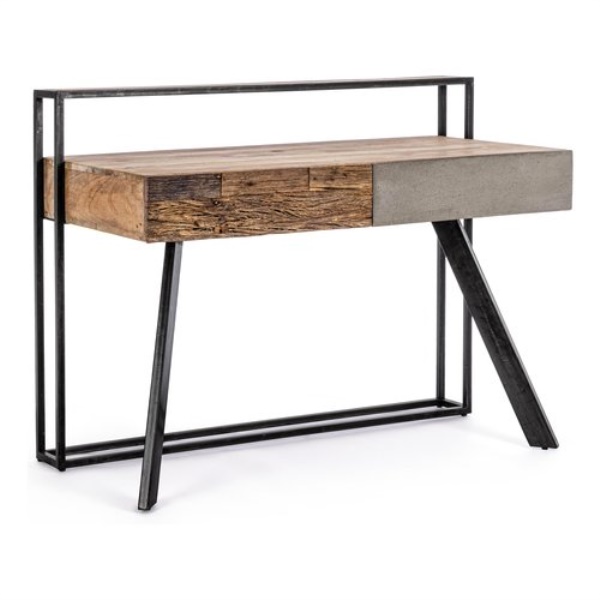 Scrivania Bizzotto Homemotion 0746733 MANCHESTER Legno e Grigio