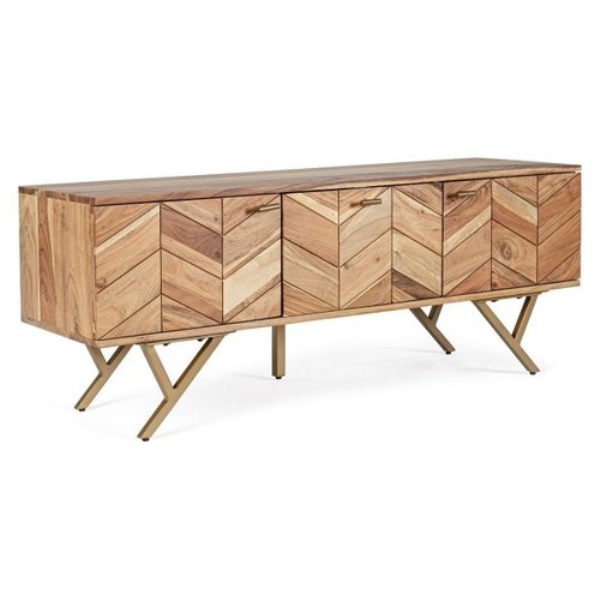 Base soggiorno Bizzotto Homemotion 0746803 RAIDA Legno