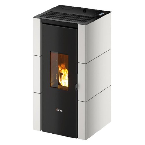 Stufa pellet Cadel 7024005 CRISTAL 7 Up T2 White